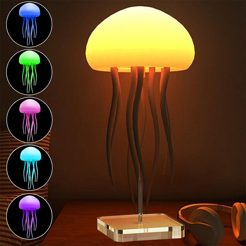 LED Jellyfish Night Light Portable Lamp