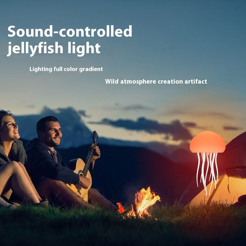 LED Jellyfish Night Light Portable Lamp