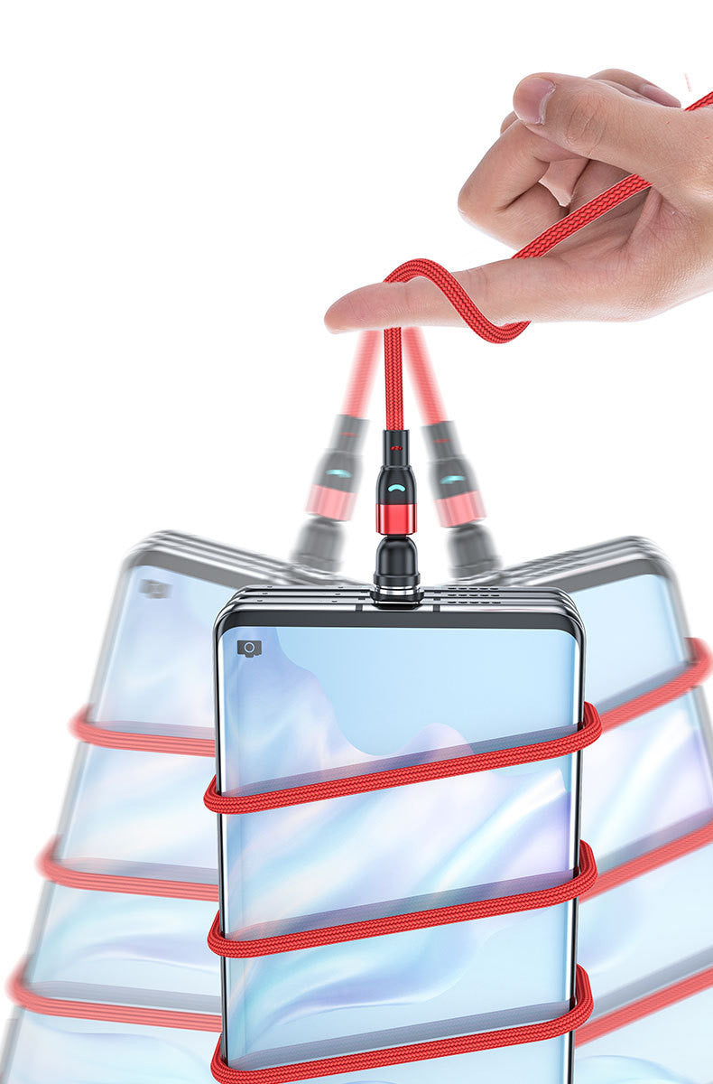 3A Fast Data & Charging Cable 3-in-1
