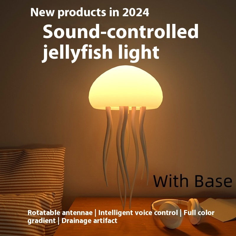 LED Jellyfish Night Light Portable Lamp