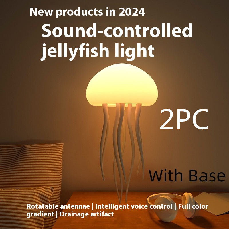 LED Jellyfish Night Light Portable Lamp