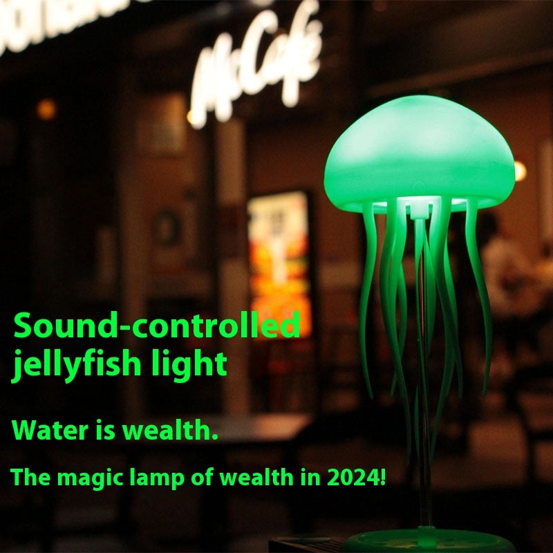 LED Jellyfish Night Light Portable Lamp