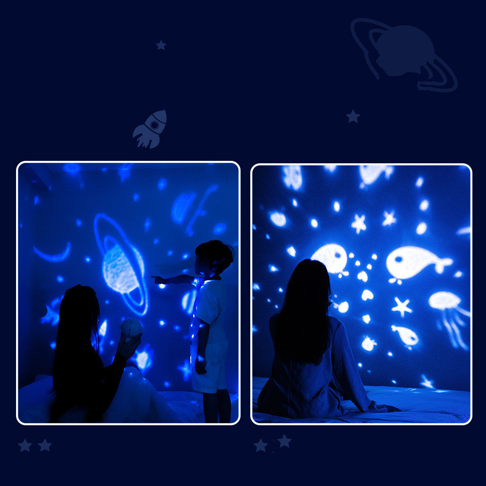 Galaxy Star Projector Night Light Astronaut Lamp