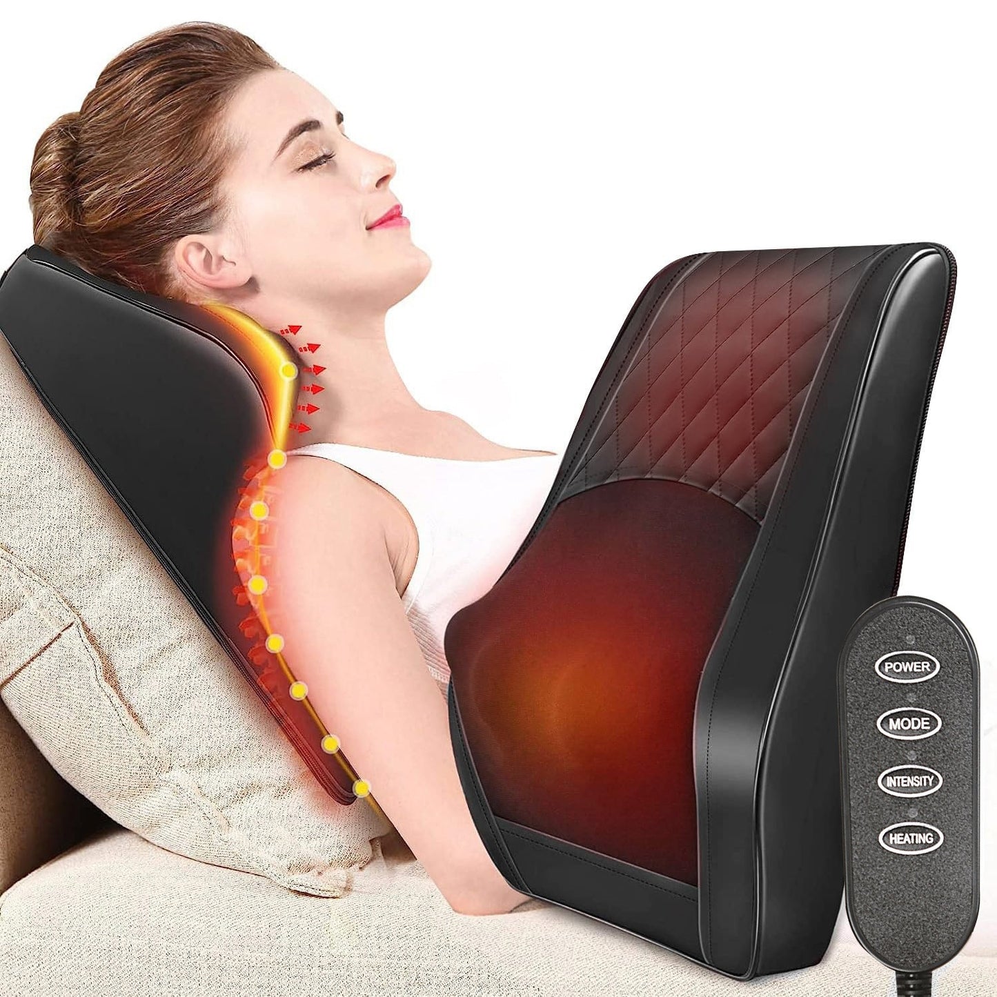 Full Back Massager 3D Kneading & Heating