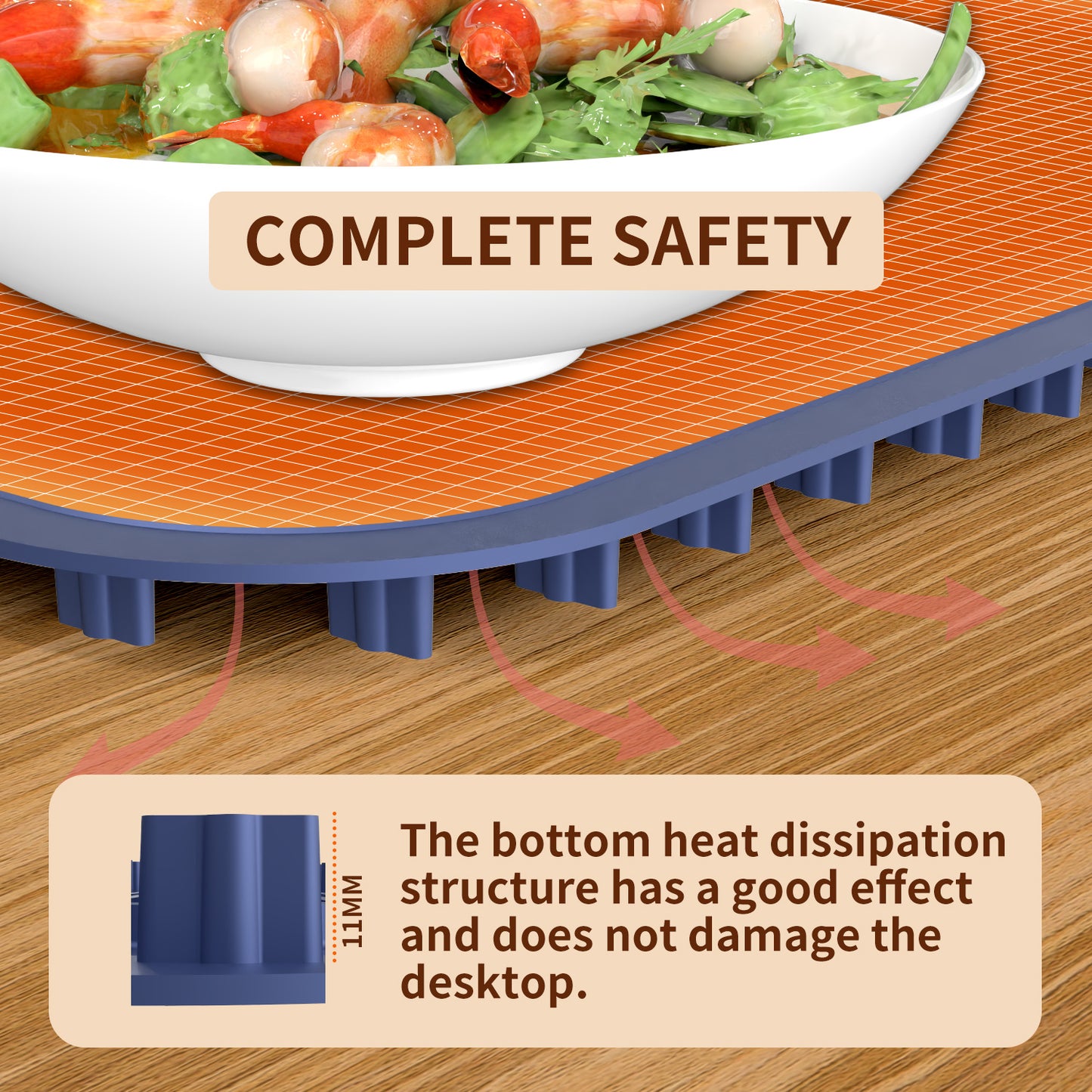 Foldable Heating Mat Food Warming Mat Time Setting