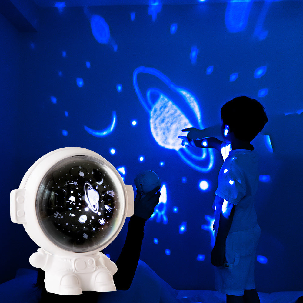 Galaxy Star Projector Night Light Astronaut Lamp