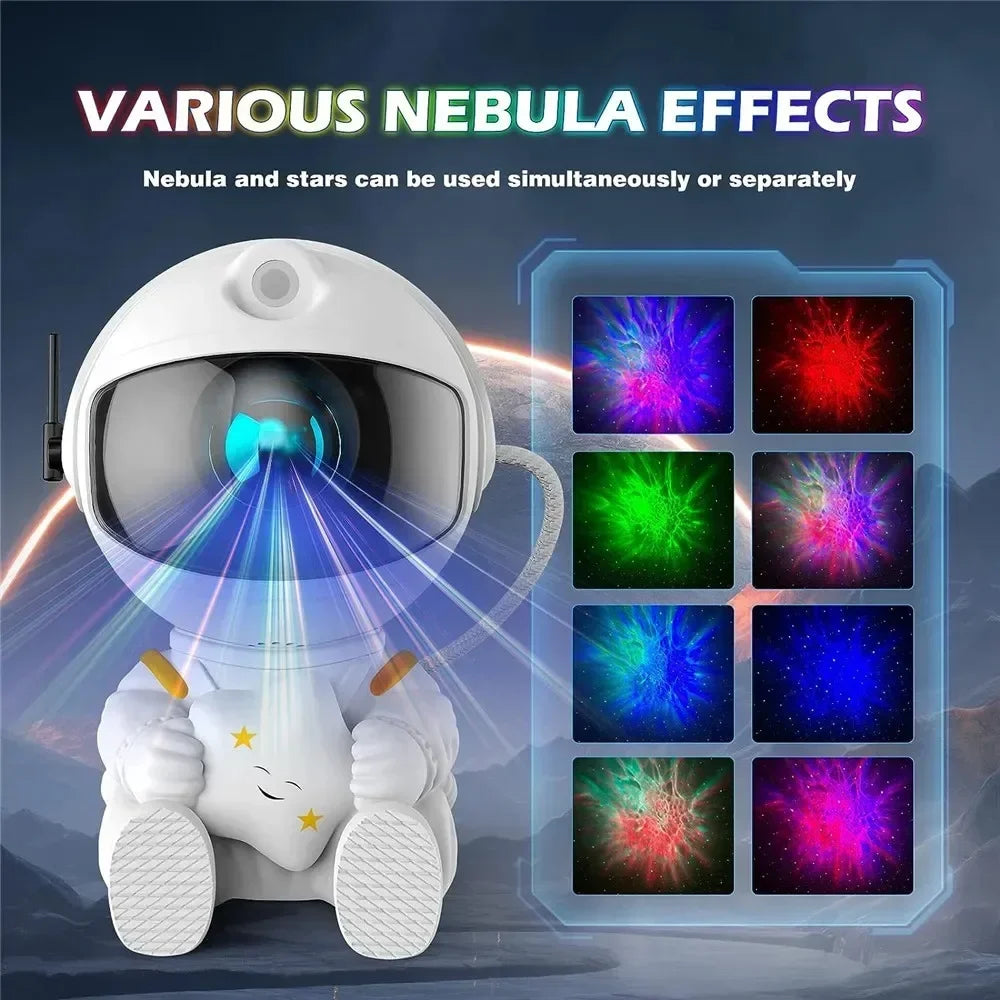 Astronaut Galaxy Star Projector Night Light