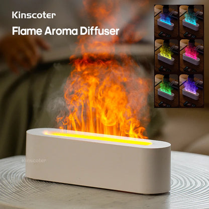 Essential Oil Aroma Diffuser Flame Air Humidifier