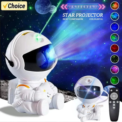 Astronaut Galaxy Star Projector Night Light