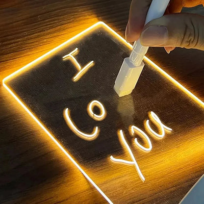 Note Board Creative Led Night Light USB Message Board