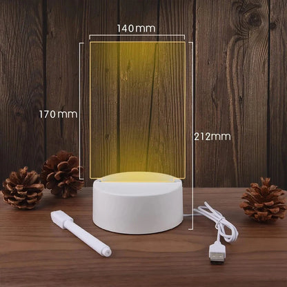 Note Board Creative Led Night Light USB Message Board